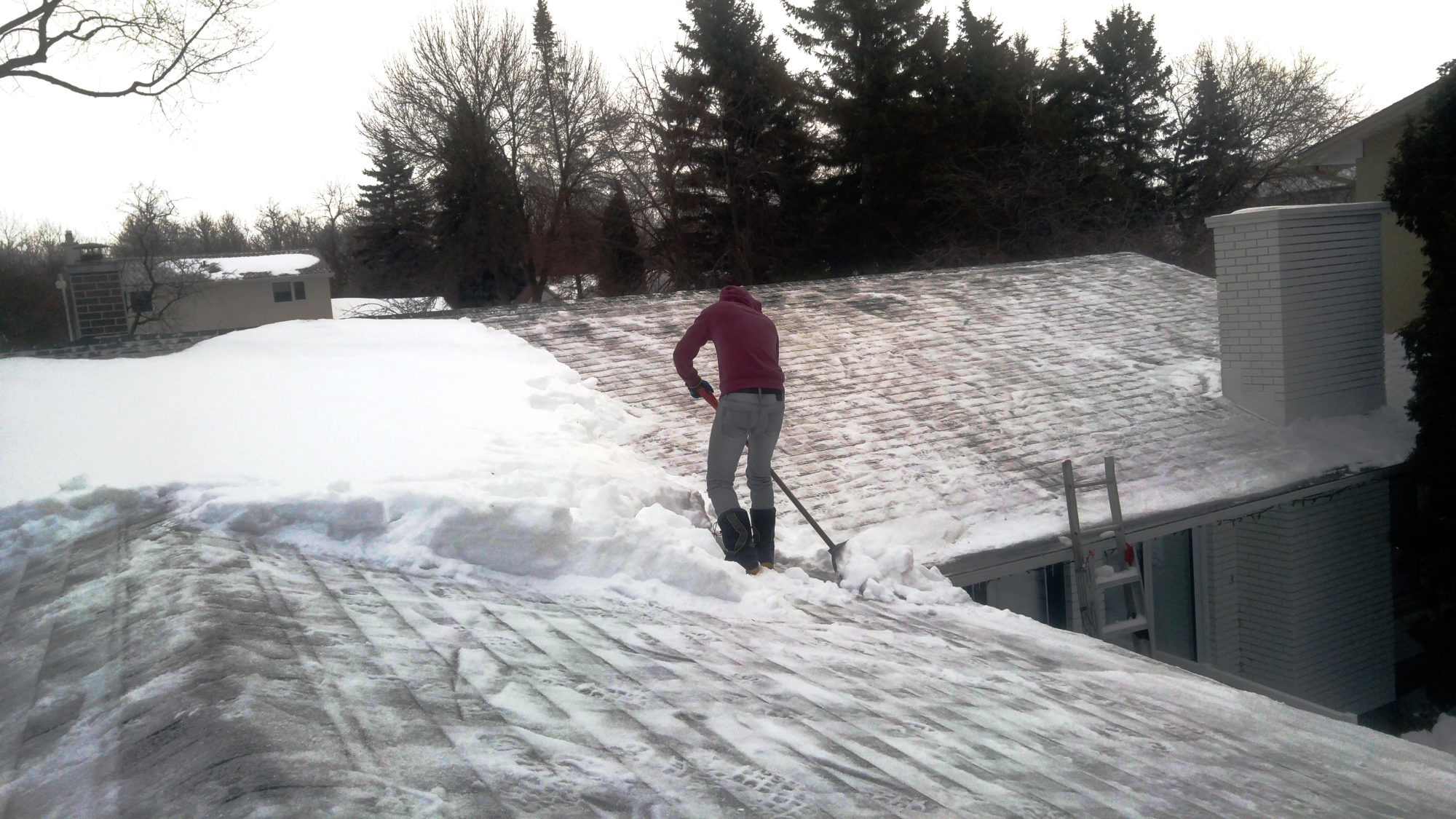 Roof Snow Clearing Central Yard Works